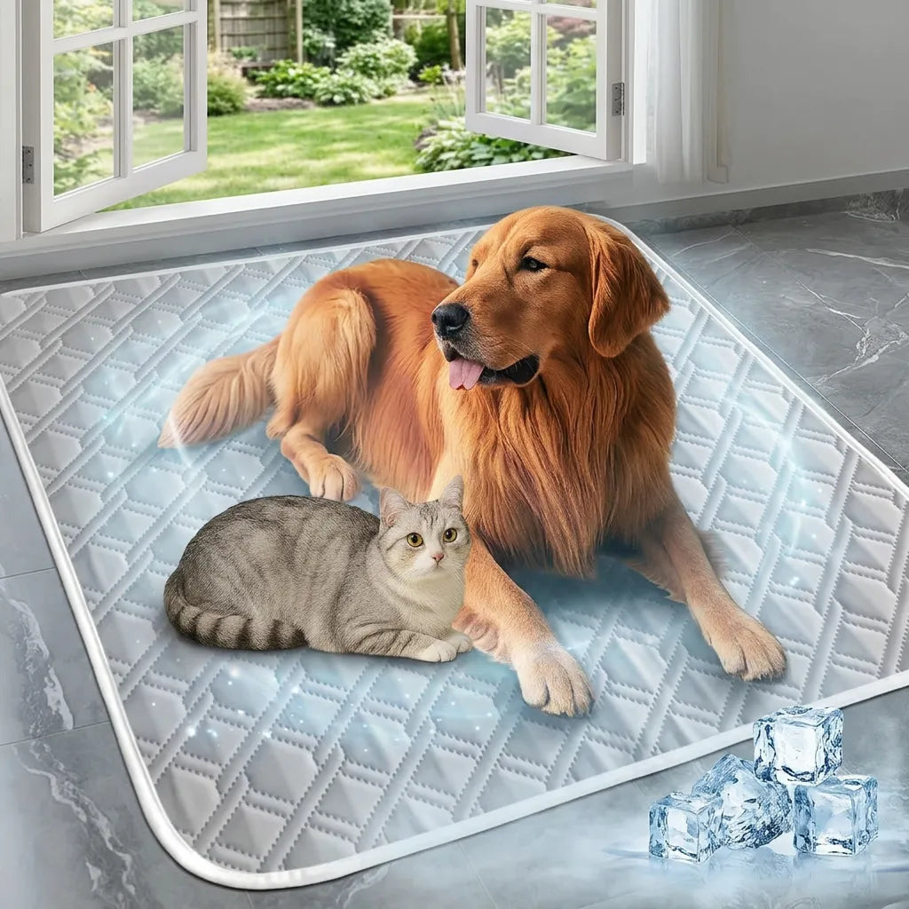 Tapis Rafraîchissant CoolPaws | Tapis rafraîchissant pour chien et chat respirant lavable