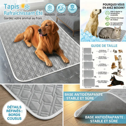 Tapis Rafraîchissant CoolPaws | Tapis rafraîchissant pour chien et chat respirant lavable
