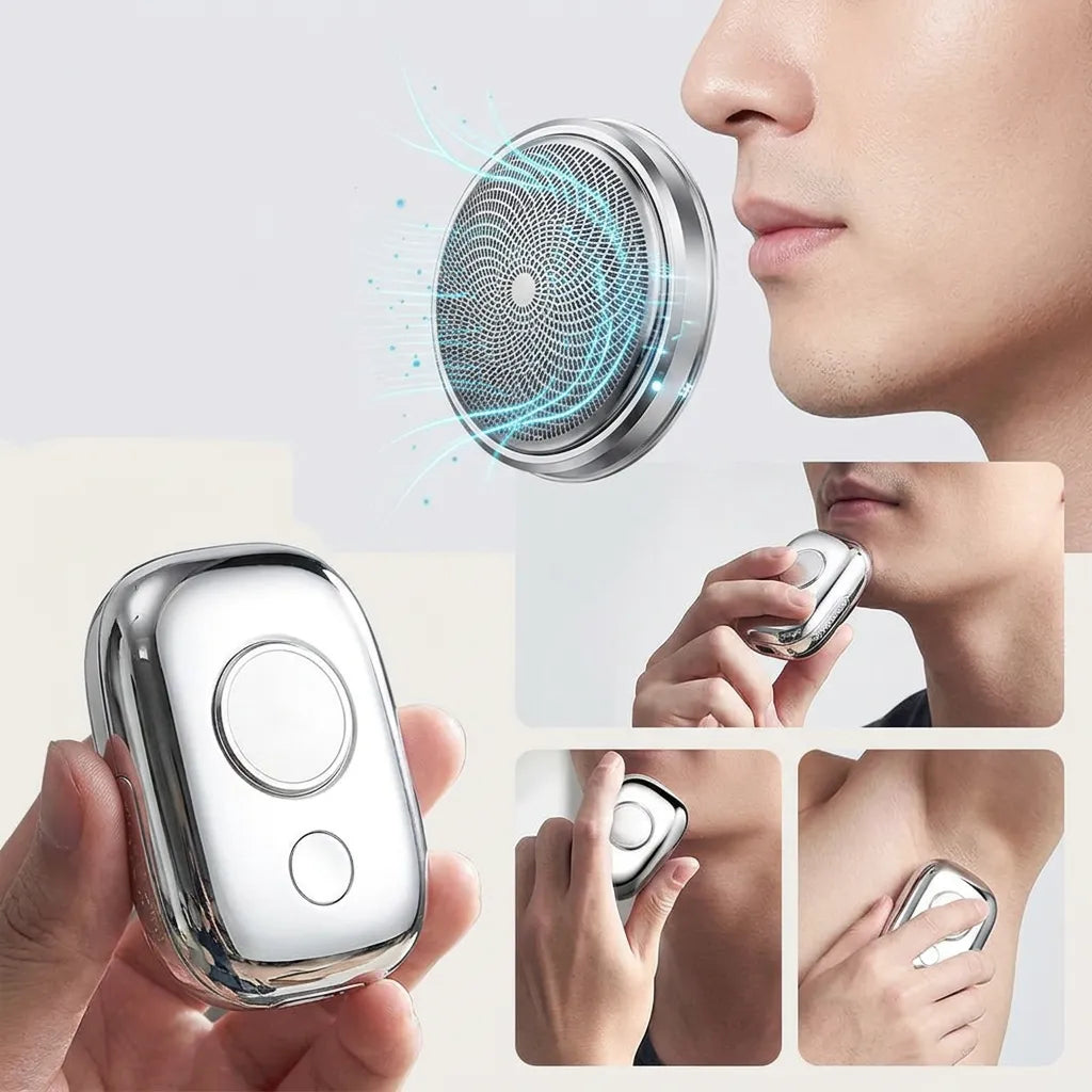 PocketShave™ | Mini Rasoir Électrique Portable Rechargeable USB