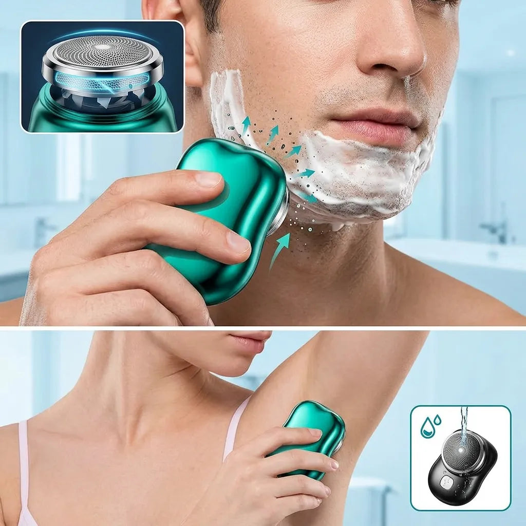 PocketShave™ | Mini Rasoir Électrique Portable Rechargeable USB