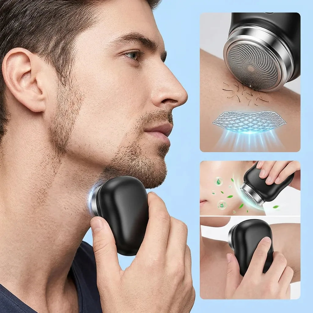 PocketShave™ | Mini Rasoir Électrique Portable Rechargeable USB
