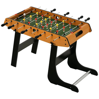 Table de Baby-Foot HOMCOM | Baby-foot pliable 98 cm effet bois et noir