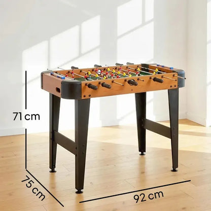 Table de Baby-Foot Kickara | Baby-foot compact 92 cm à marqueurs manuels et poignées antidérapantes