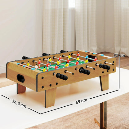 Table de Baby-Foot HOMCOM | Baby-foot de table compact 69 cm pour enfants dès 6 ans
