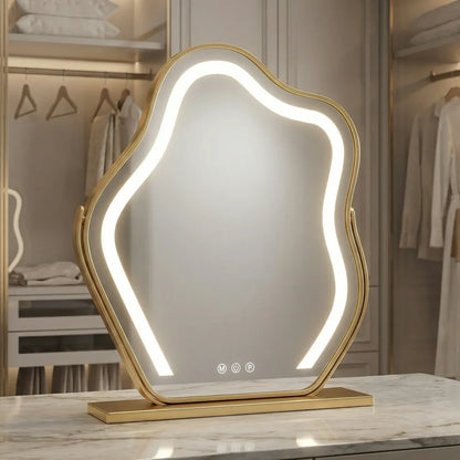 Luvia™ Élégance | Miroir LED Coiffeuse - miroir à maquillage coiffeuse