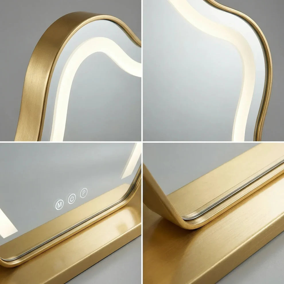 Luvia™ Élégance | Miroir LED Coiffeuse - miroir à maquillage coiffeuse