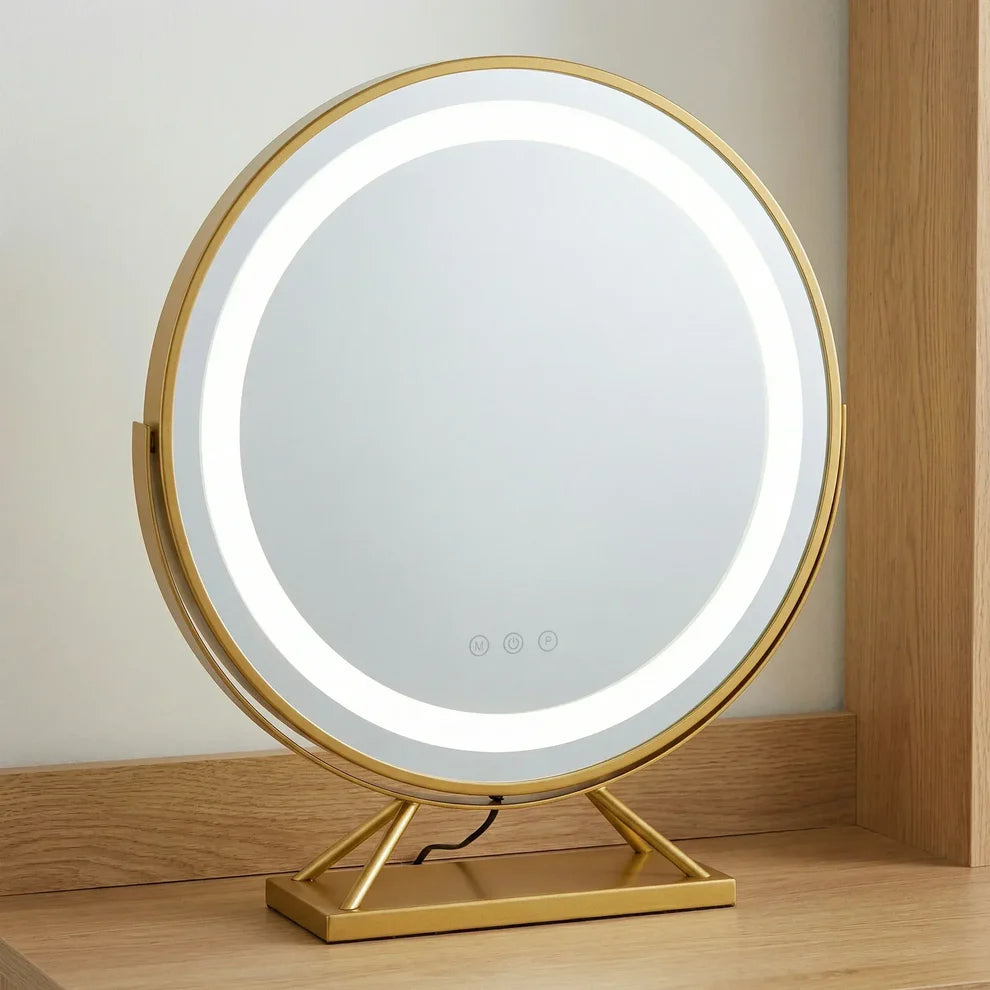 Lumina Miroir led Coiffeuse | Élégant & Sans Fil - miroir à maquillage