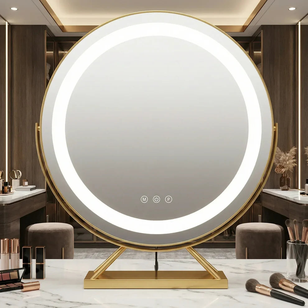 Lumina Miroir led Coiffeuse | Élégant & Sans Fil - miroir à maquillage