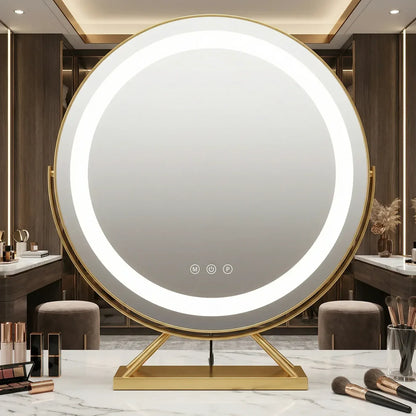 Lumina Miroir led Coiffeuse | Élégant & Sans Fil - miroir à maquillage