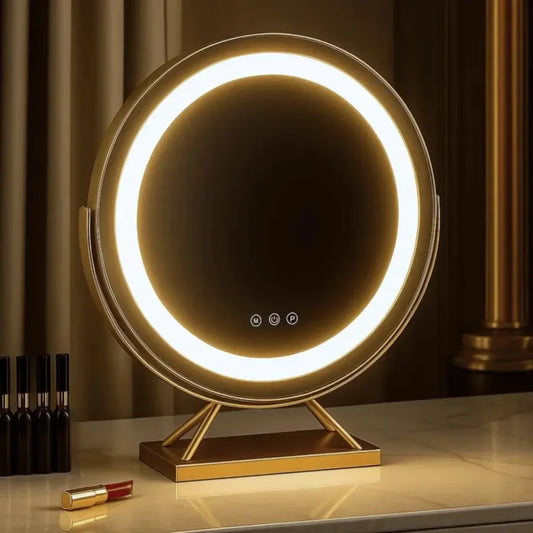 Lumina Miroir led Coiffeuse | Élégant & Sans Fil - miroir à maquillage