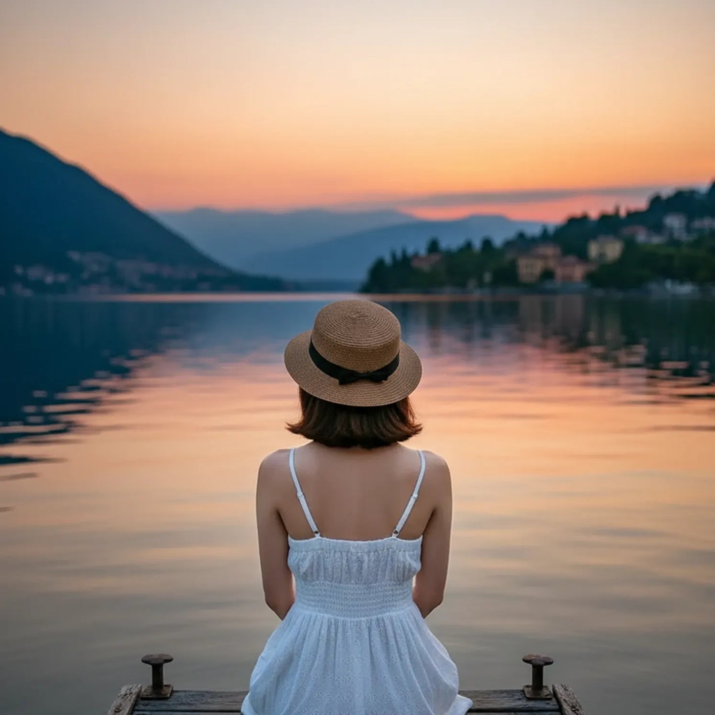 Charme Estival – Chapeau paille femme à bord large avec nœud