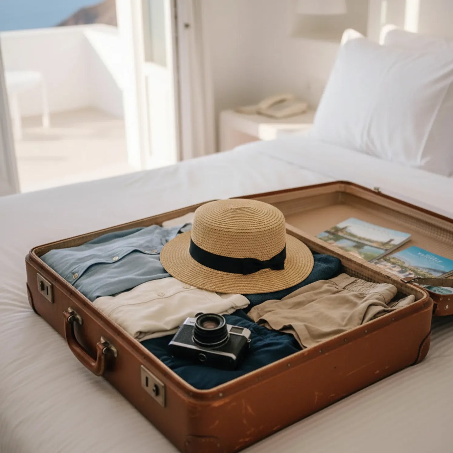 Charme Estival – Chapeau paille femme à bord large avec nœud