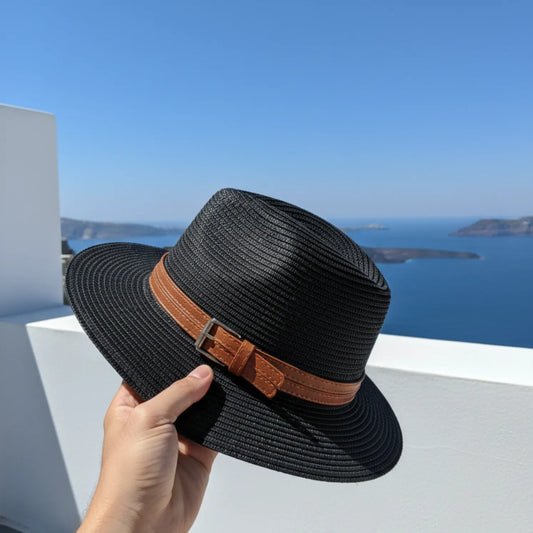Élégance Riviera – Chapeau paille femme respirant style Panama