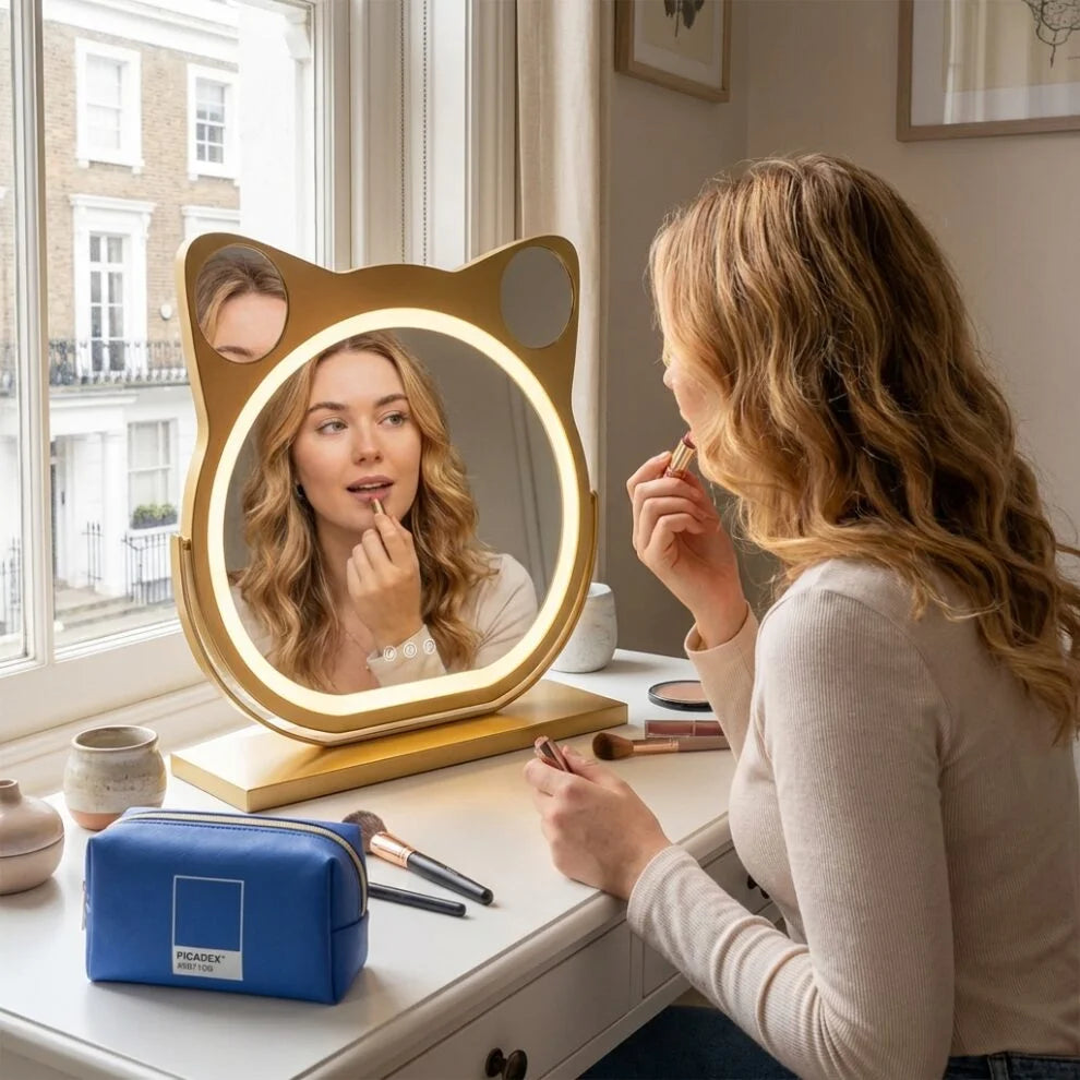 LUVORA™ Élégance | Miroir Maquillage LED et coiffeuse tactile