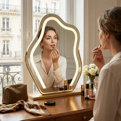 Luvia™ Élégance | Miroir LED Coiffeuse - miroir à maquillage coiffeuse