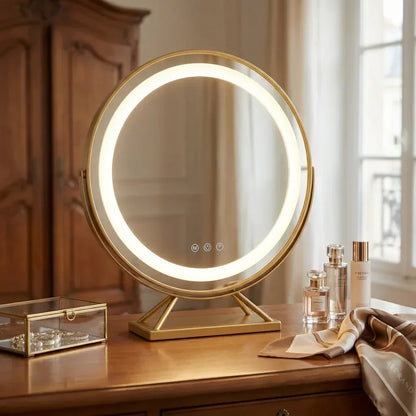 Lumina Miroir led Coiffeuse | Élégant & Sans Fil - miroir à maquillage