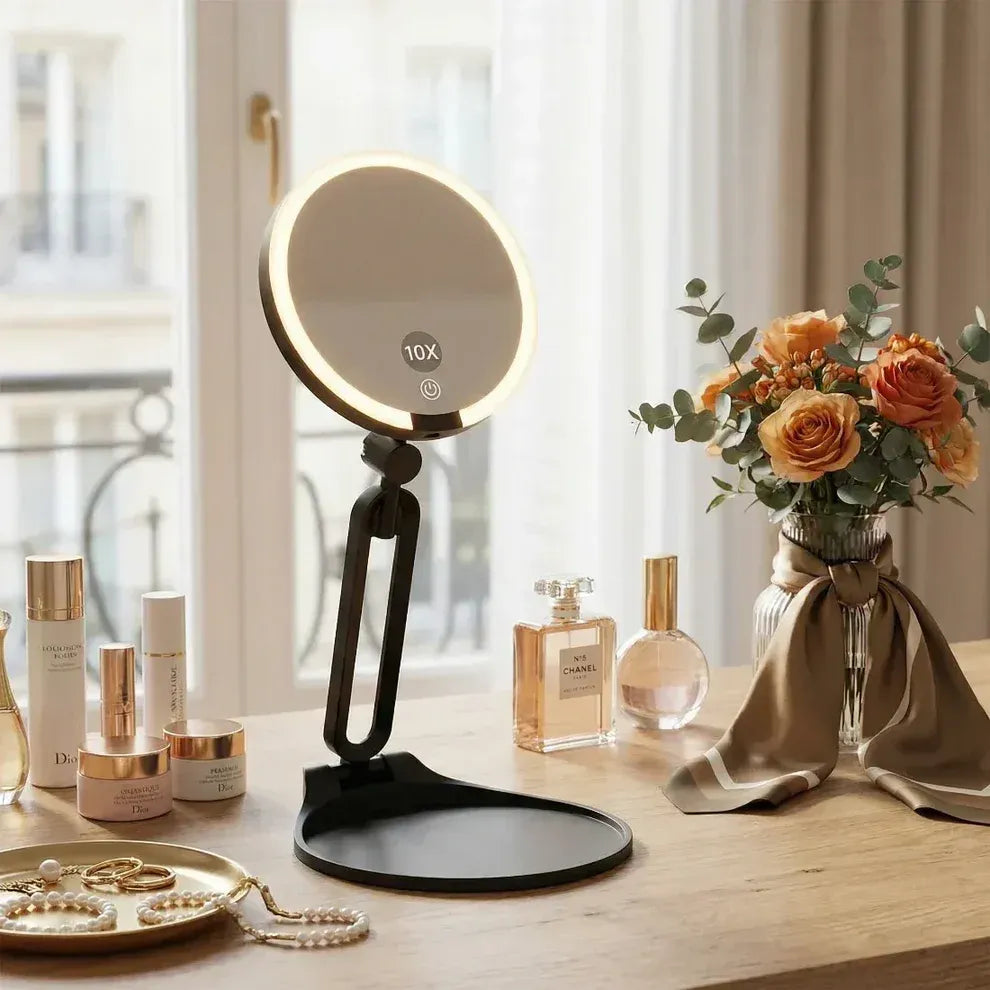 LUMIPRO™ Élégance | Miroir Maquillage LED et coiffeuse